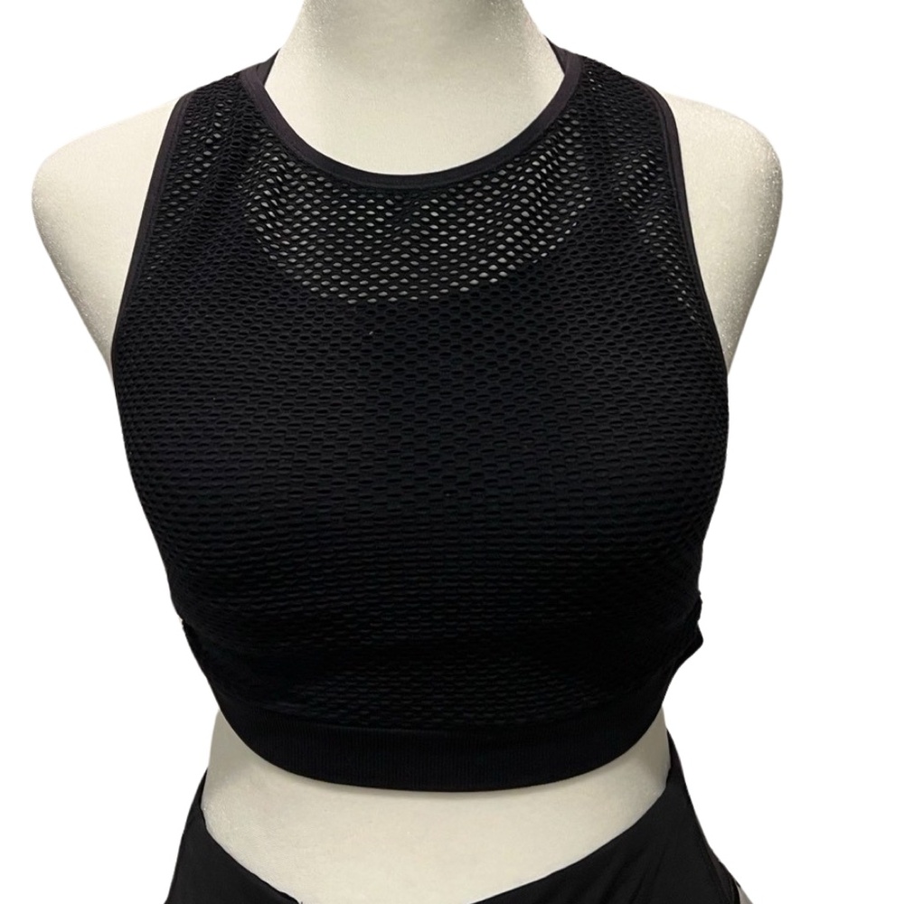Black mesh Sports bra size small